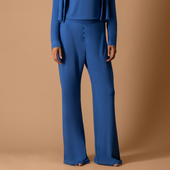 The Off-Duty Trousers - Steel Blue